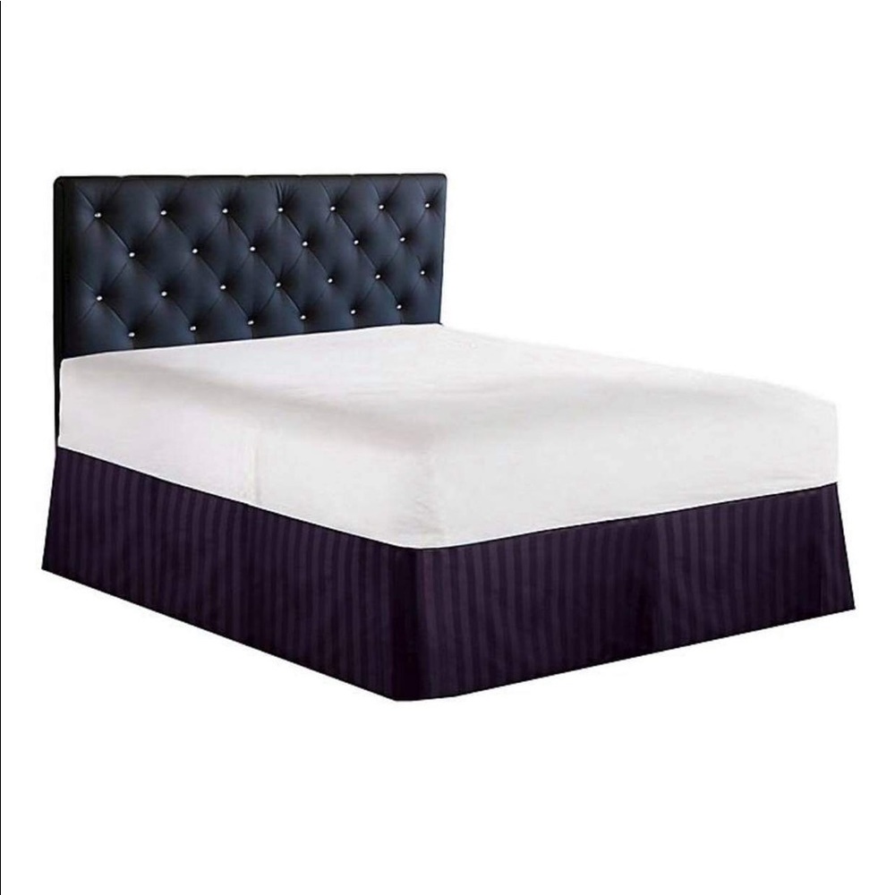 Elegant Comfort Stripe Twin Bed Skirt